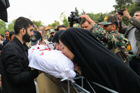 تشییع شهید گمنام در سازمان ایثارگران نزاجا