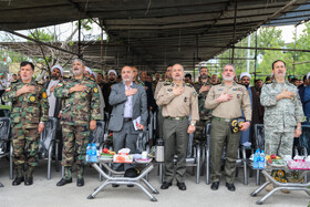 تشییع شهید گمنام در سازمان ایثارگران نزاجا