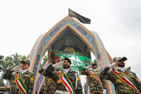 تشییع شهید گمنام در سازمان ایثارگران نزاجا