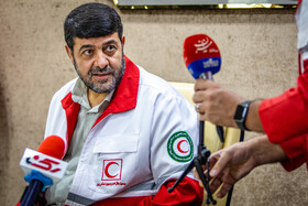 نشست خبری پیرحسین کولیوند، رئیس جمعیت هلال احمر