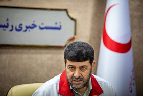 نشست خبری پیرحسین کولیوند، رئیس جمعیت هلال احمر