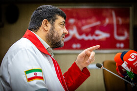 نشست خبری پیرحسین کولیوند، رئیس جمعیت هلال احمر