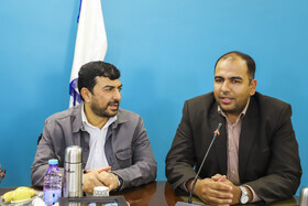 مهدی بازمانده رییس جهاد دانشگاهی استان کرمان درویژه برنامه تخصصی با عنوان «صنعت سبز» در جهاد دانشگاهی استان کرمان