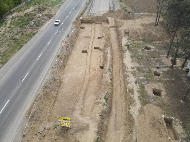 کشف یگ گور تاریخی در عملیات راهسازی اردبیل