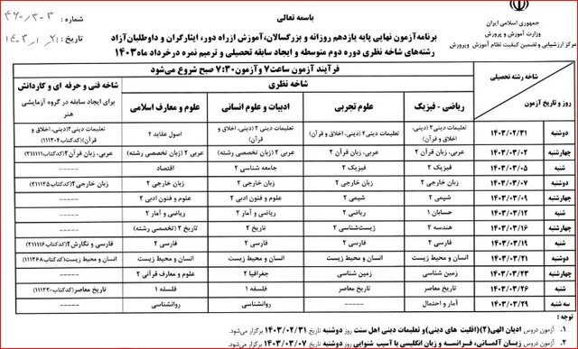 تمام جزئیات امتحانات نهایی خرداد و سهم سوابق تحصیلی + راهنمای عملی آزمون‌ها