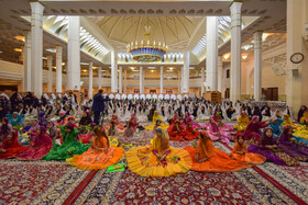 همایش دختران جامعه عشایری در حرم شاهچراغ - شیراز