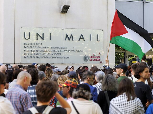 پلیس دانشجویان طرفدار فلسطین در دانشگاه ژنو را متفرق کرد