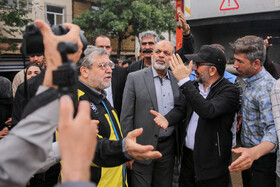 بازدید وزیر کشور از مناطق سیل‌زده مشهد