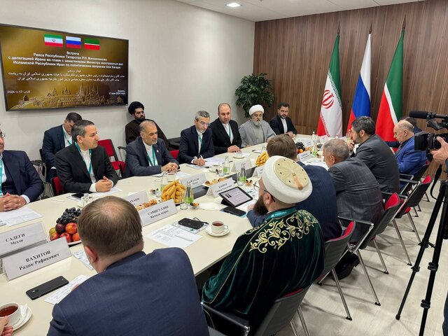 رایزنی علی باقری با رئبس جمهوری تاتارستان