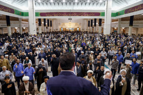 عزاداری زائران کریمه اهل بیت (س) در سوگ سید ابراهیم ِرئیسی، و همراهان 