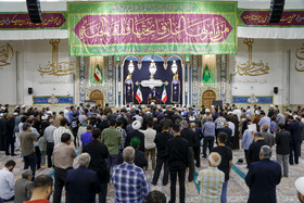 عزاداری زائران کریمه اهل بیت (س) در سوگ سید ابراهیم ِرئیسی، و همراهان 