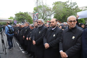 مراسم تشییع پیکر شهدای خدمت در تبریز