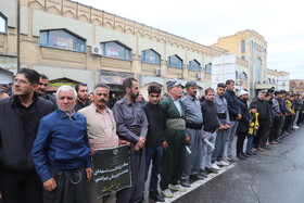 مراسم تشییع پیکر شهدای خدمت در تبریز