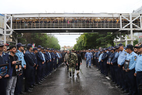 مراسم تشییع پیکر شهدای خدمت در تبریز