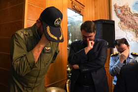 استقبال از پیکر شهید آیت الله سیدابراهیم رییسی رییس جمهور ایران و یاران شهیدش (شهدای خدمت) در فرودگاه مهرآباد