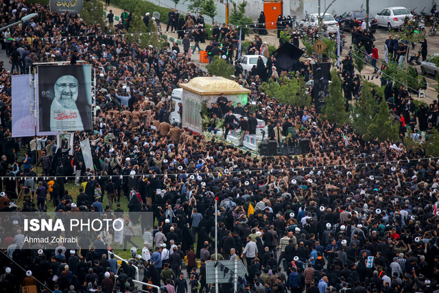 روایتی از بدرقه باشکوه شهدای خدمت بر دستان مردم قم