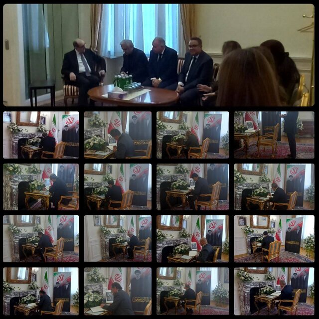 گشایش دفتر یادبود شهادت رئیسجمهور و همراهان در سفارت ایران در اتریش گشایش دفتر یادبود شهادت رئیسجمهور و همراهان در سفارت ایران در اتریش