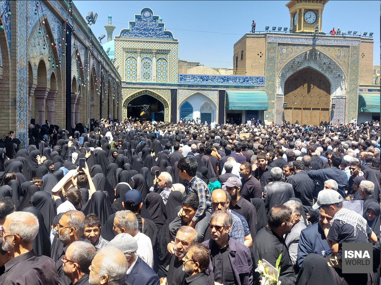 تشییع پیکر شهید امیرعبداللهیان در شهر ری