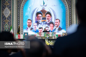 برگزاری مراسم یادبود رئیس‌جمهور شهید ایران و همراهانش در حرم حضرت زینب (س)