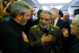 امیر سرلشکر موسوی، فرمانده کل ارتش در مراسم ترحیم شهید حسین امیرعبداللهیان
