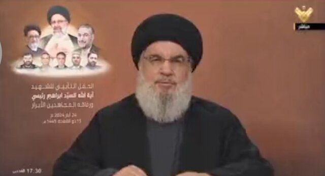سید حسن نصرالله: در پی شهادت آیتالله رئیسی و همراهانش جشنهای«عید مقاومت» لغو شد سید حسن نصرالله: در پی شهادت آیتالله رئیسی و همراهانش جشنهای«عید مقاومت» لغو شد
