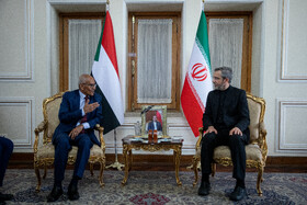 دیدار حسین عوض، وزیر خارجه سودان با علی باقری، سرپرست وزارت خارجه