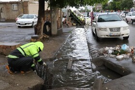 به علت آبگرفتگی معابر، مدارس ابتدایی شیفت صبح چالوس تعطیل شد