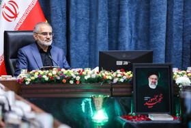 سید محمد حسینی، معاون سابق پارلمانی رئیس جمهور در مراسم تودیع و معارفه معاون پارلمانی رئیس جمهور