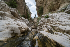 آبشار و دره زیبای بالی قایه در استان گلستان