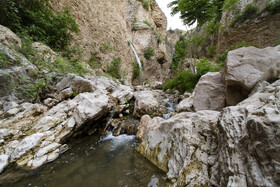 آبشار و دره زیبای بالی قایه در استان گلستان