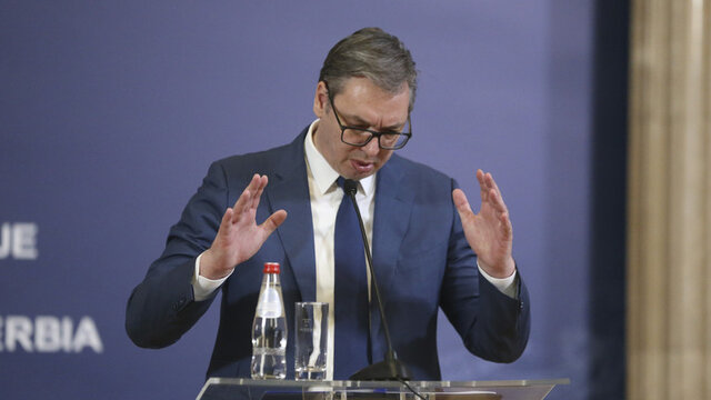 الکساندر ووجیچ، رئیس جمهوری صربستان فشار دولت بایدن بر صربستان برای تحریم روسیه