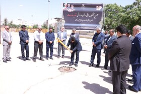 کلنگ احداث سالن ورزشی شهید آیت‌الله رئیسی در کرمان به زمین زده شد