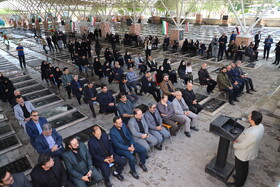 حضور اصحاب رسانه در محل مزار شهید آل هاشم