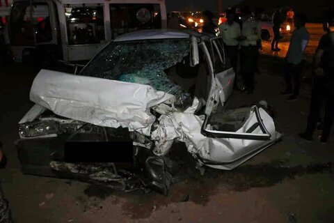 عکس تزئینی است انحراف کامیون جان راننده پراید را در حوالی پاکدشت گرفت