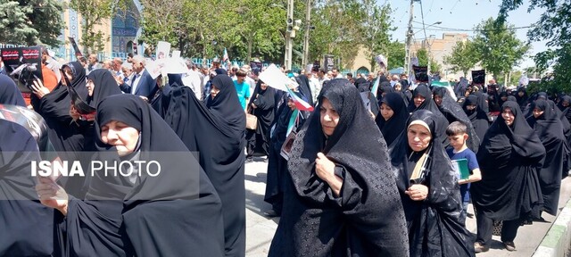 راهپیمایی انزجار مردمی علیه جنایات صهیونیستها در رفح در ارومیه