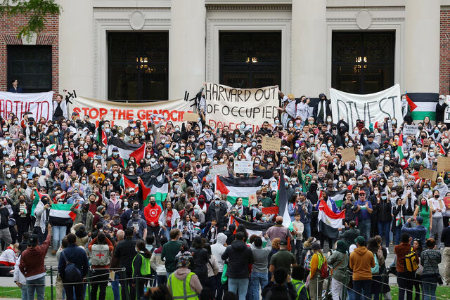 اقدام دانشجویان آمریکایی متاثر از نظریه ایستادگی و مقاومت فلسطین است