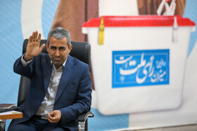 حضور محمدرضا پورابراهیمی در چهارمین روز ثبت نام کاندیداهای چهاردهمین دوره انتخابات ریاست جمهوری
