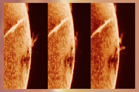 ثبت منظره خیره‌کننده‌ لکه‌های خورشیدی با جزئیات بی‌نظیر