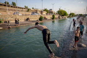 شنا در علی کله دزفول - استان خوزستان