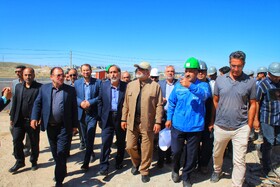 بازدید وزیر کشور از پروژه انتقال پساب بجنورد به پتروشیمی در خراسان شمالی