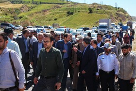 بازدید احمد وحیدی، وزیر کشور از محور بجنورد و آشخانه در خراسان شمالی