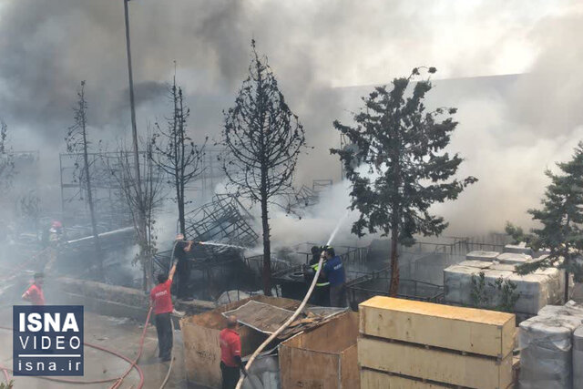 ویدیو/ ‌جزئیات آتش‌سوزی در شهرک کاسپین قزوین