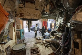 بازار آهنگری در میدان خان شهر یزد