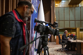 نشست خبری پیمان جبلی، رییس سازمان صداوسیما در آستانه انتخابات
