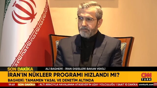 باقری: اگر صهیونیستها منطقه را بیثبات کنند، ایران آنها را سر جای خود مینشاند