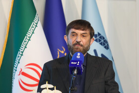 علی آقامحمدی، عضو مجمع تشخیص مصلحت نظام در افتتاحیه دومین نمایشگاه ملی آبادیران