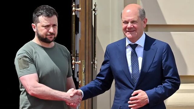 تصویر آرشیوی زلنسکی وارد برلین شد