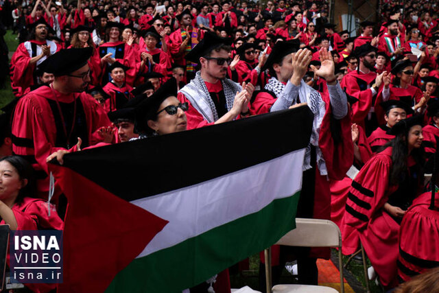 ویدیو/ جنون حمایت از اسرائیل در هاروارد؛ "به حامیان فلسطین مدرک نمی‌دهیم!"