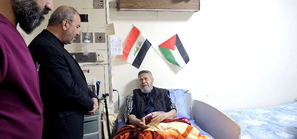 عیادت سفیر ایران در عراق از مجروحان فلسطینی
