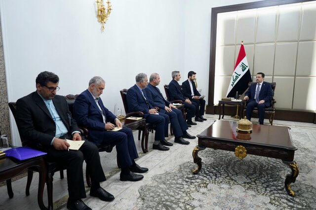 دیدار و رایزنی نخست‌وزیر عراق با علی باقری